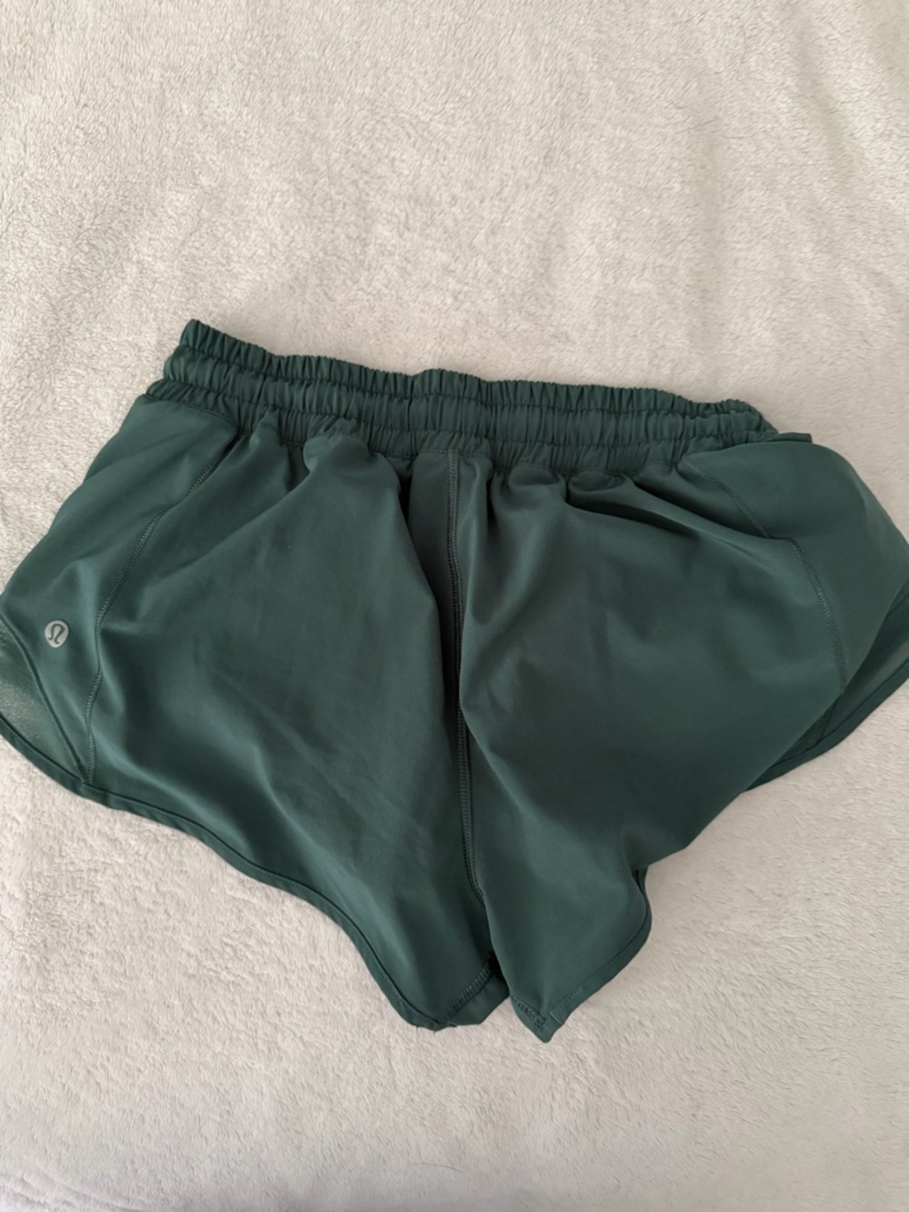 lululemon Forest Green Hotty Hot Shorts - Picture 3 of 4